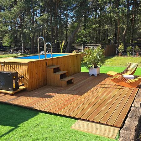 Vip Village Las Woda Rower - Podgrzewany Basen, Balia, Sauna Miedzierza エクステリア 写真