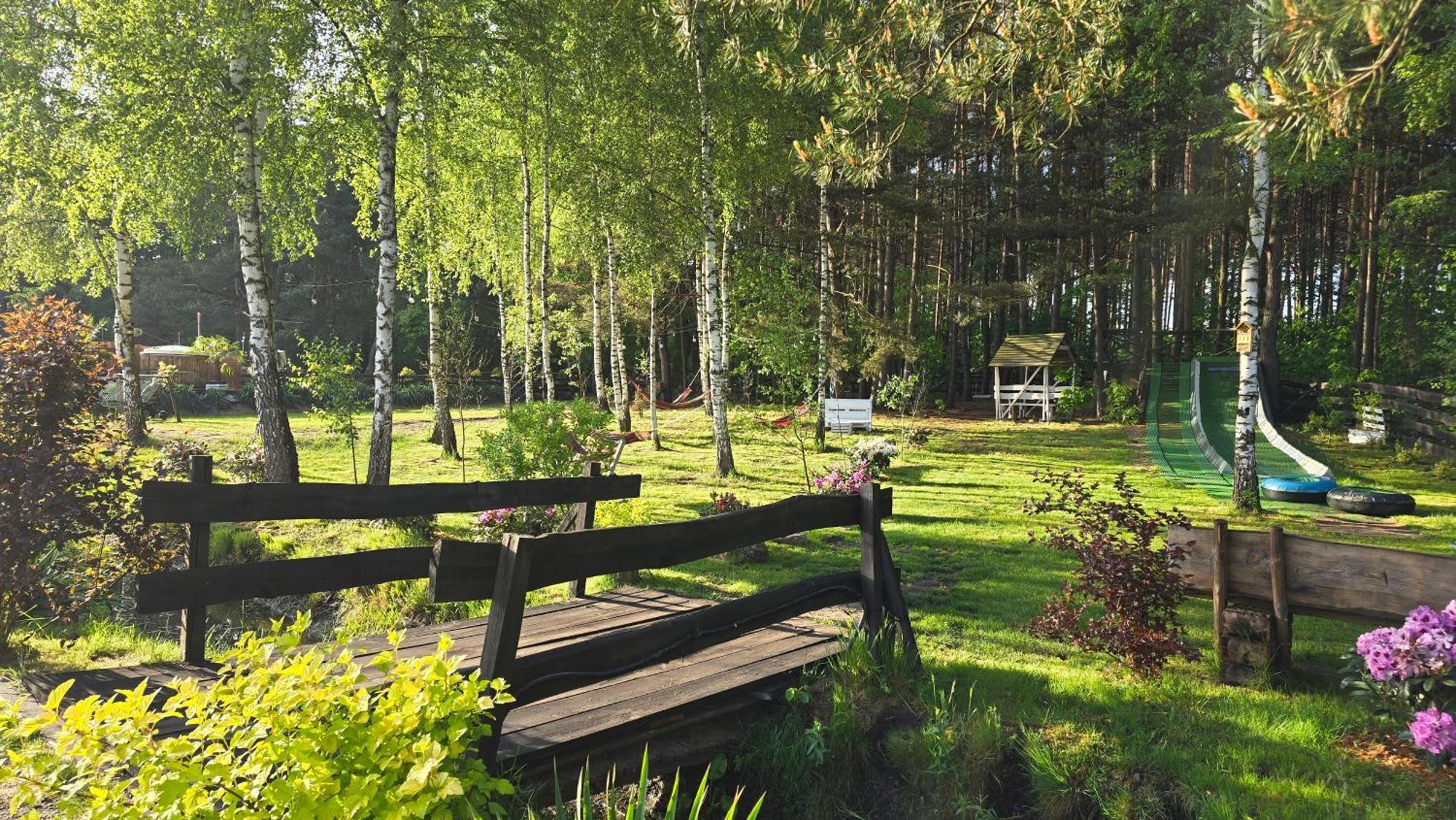 Vip Village Las Woda Rower - Podgrzewany Basen, Balia, Sauna Miedzierza エクステリア 写真