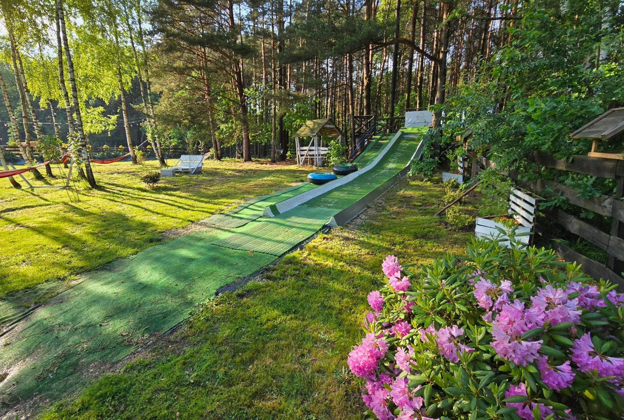 Vip Village Las Woda Rower - Podgrzewany Basen, Balia, Sauna Miedzierza エクステリア 写真